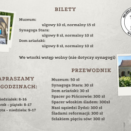 Nowe godziny otwarcia Muzeum