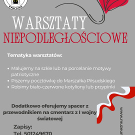Warsztaty Niepodległościowe w Muzeum Regionalnym w Pińczowie