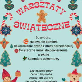 Warsztaty bożonarodzeniowe w muzeum