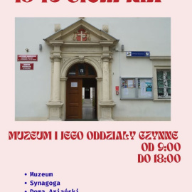 Muzeum Regionalne czynne w dniach 15 i 16 sierpnia