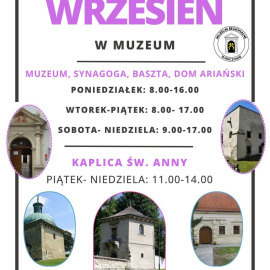 Nowe godziny otwarcia Muzeum we wrześniu